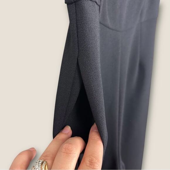 Julia Jordan Sleeveless Classic Wide Leg Jumpsuit Black Size 6 Cocktail Formal - Picture 9 of 14